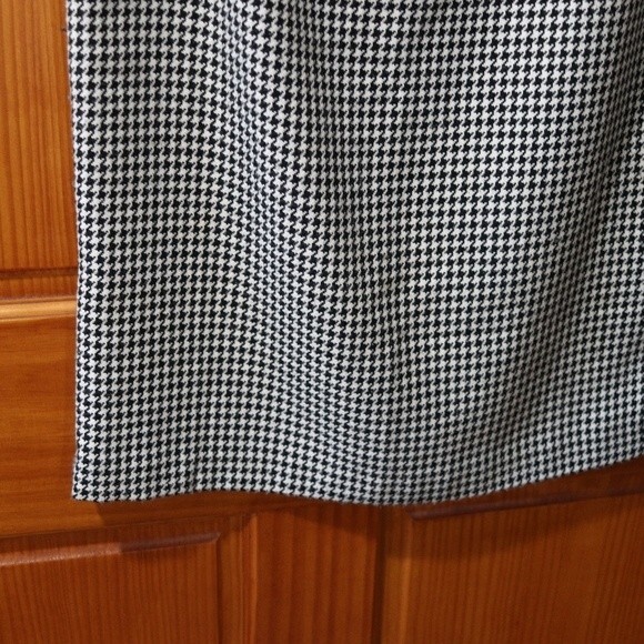 Vesti Black White Houndstooth Pencil Skirt Career Academia Style Size 10 - Picture 3 of 10